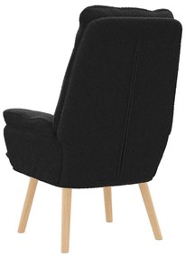 vidaXL Χαλαρωτική Πολυθρόνα Μαύρο 69 x 74 x 93 εκ. ύφασμα