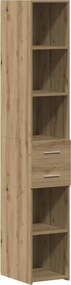 vidaXL Ντουλάπι αποθήκευσης 2 τμχ. Artisan Oak 30 x 42,5 x 225 εκ