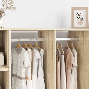 vidaXL Ράβδος Ντουλάπας 12 pcs Ασημί 764 x 15 x 29 mm