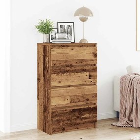 vidaXL Sideboard Παλιό ξύλο 60x35x98,5 cm Ξύλο μηχανής