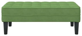 vidaXL παγκάκι με μαξιλάρι Ανοιχτό Πράσινο 113 x 57 x 39 εκ. Βελούδο