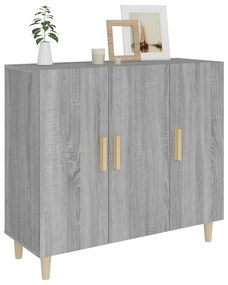vidaXL Ντουλάπι Γκρι Sonoma 90 x 34 x 80 εκ. από Επεξεργασμένο Ξύλο