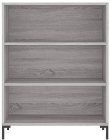 vidaXL Ντουλάπι Sonoma Γκρι 69,5x32,5x180 εκ. Επεξεργασμένο Ξύλο