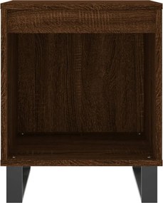 vidaXL Κομοδίνα 2 τεμ. Καφέ Δρυς 40 x 35 x 50 εκ. από Επεξεργ. Ξύλο