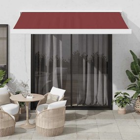 vidaXL Ηλεκτρική Αυλή 3,5 x 2,5 m Μπορντό 100% Πολυεστέρας
