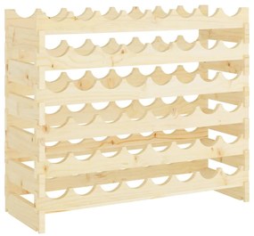 vidaXL Ραφιέρα Κρασιών 83 x 29 x 68 εκ. από Μασίφ Ξύλο Πεύκου