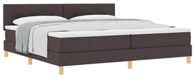 vidaXL Κρεβάτι box spring με στρώμα με στρώμα Σκούρο καφέ Σκούρο καφέ
