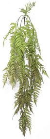 Τεχνητή Κρεμαστή Φτέρη Cinnamon Clodion 6491-7 150cm Brown Supergreens Polyethylene,Fabric