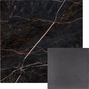 ΕΠΙΦΑΝΕΙΑ ΤΡΑΠΕΖΙΟΥ ΤΕΤΡΑΓΩΝΗ HPL HM5839.34 BLACK MARBLE 80x80εκ