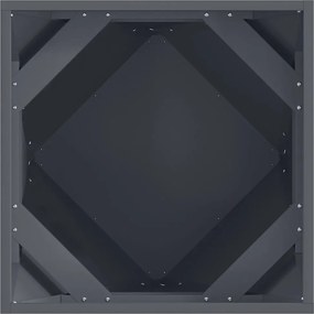 vidaXL Γλάστρα Ανθρακί 50 x 50 x 50 cm Ατσάλι