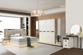 Σετ Κρεβατοκάμαρας 5τεμ. Πολυτελής & Εκλεπτυσμένος Σχεδιασμός 160x200 cm