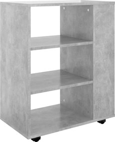 vidaXL Ντουλάπι Τροχήλατο Γκρι Σκυρ. 60 x 35 x 75 εκ. από Επεξ. Ξύλο
