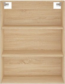 vidaXL Ντουλάπι Sonoma δρυς 69,5 x 34 x 180 εκ. από Επεξεργασμένο Ξύλο