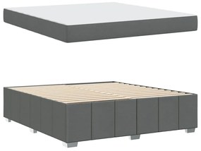 vidaXL Σκελετός Κρεβατιού Σκούρο γκρι 180 x 200 cm ύφασμα
