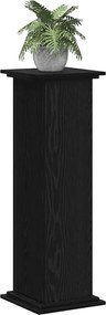 vidaXL Βάση φυτών Μαύρη Οξυά 33 x 33 x 100 cm Επεξεργασμένο ξύλο
