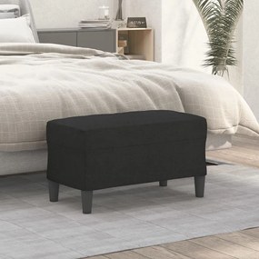 vidaXL Πάγκος Μαύρος 70 x 35 x 41 εκ. Υφασμάτινος