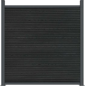 vidaXL Πάνελ Περίφραξης Γκρι 526 x 186 εκ. από WPC
