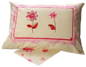 Σετ Σεντόνια Cotton Feelings εμπριμέ 4031 Pink Μονό (160x260)