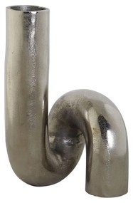 Βάζο DKD Home Decor Ασημί Αλουμίνιο 15 x 15 x 26 cm