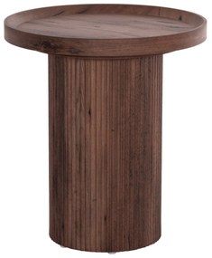 Τραπεζάκι σαλονιού MARGON C18027 MDF σε Σκούρο Καφέ Ξύλου Φ45x50,5Υεκ. 45x45x50.5 εκ.