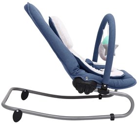 vidaXL Ριλάξ Μωρού Ναυτικό Μπλε Ατσάλινο