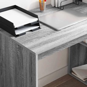 vidaXL Γραφείο Γκρίζο Σονομα 108 x 55 x 103 cm Επεξεργασμένο Ξύλο