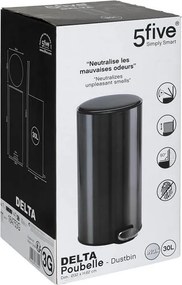 Κάδος Delta 5five - Φίλτρο άνθρακα - 30L - Μαύρο