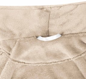 vidaXL Ρόμπα χωρίς Κουκούλα Μπεζ xxl Φανέλα