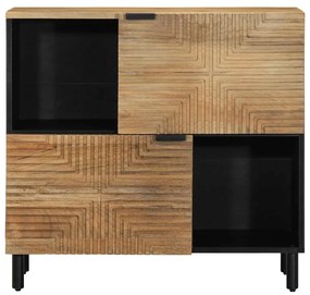 vidaXL Sideboard καφέ 80x33x75 cm μασίφ ξύλο Mango