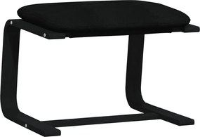 vidaXL Υποπόδιο Μαύρο 51 x 41 x 40 εκ. Υφασμάτινο