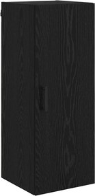 vidaXL Highboard Μαύρη Οξυά 34,5 x 34 x 180 εκ. Επεξεργασμένο ξύλο