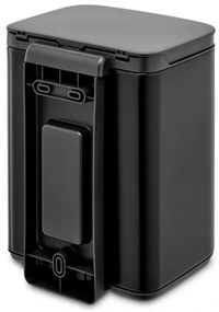Κάδος απορριμμάτων Brabantia Bo Small 4L, Ομαλό και αθόρυβο άνοιγμα,Αντιολισθητική βάση, Μαύρο