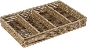 ΔΙΣΚΟΣ ΜΕ ΔΙΑΧΩΡΙΣΤΙΚΑ SYNTH. RATTAN ΜΠΕΖ 40Χ26Χ5,5ΕΚ