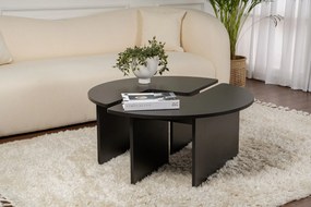 Coffee Table Moira - Wood Black Wood Black