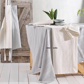 Τραπεζομάντηλο Savoca Ecru Ρυθμός 140Χ220 100% Cotton
