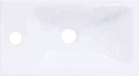 vidaXL Νιπτήρας Λευκός 400 x 220 x 90 χιλ. από SMC