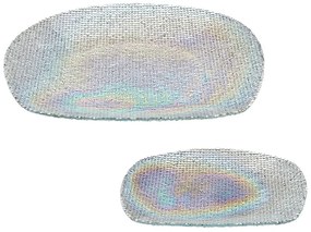 Σετ Πάστας Με Πιατέλα Goya Iris (Σετ 7Τμχ) 80.586.35 Clear-Multi Cryspo Trio 7 τμχ Glass
