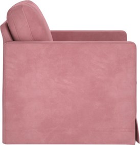 vidaXL Καναπές Ροζ 78 x 78 x 80 εκ. Βελούδο