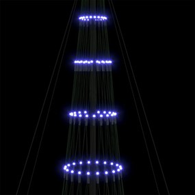 vidaXL LED Χριστουγεννιάτικο Δέντρο Μπλε 400 cm Μέταλλο