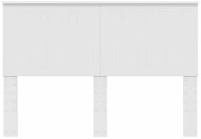 vidaXL Κεφαλάρι με κεφαλάρι Λευκό 140 cm Επεξεργασμένο ξύλο