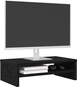 vidaXL Βάση Οθόνης Μαύρη Δρυς 42x24x13 εκ. από Τεχνητό Ξύλο