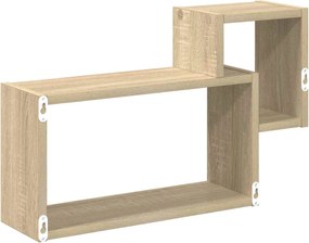 vidaXL Ράφι Τοίχου Επιτοίχιο Sonoma Δρυς 55 x 15 x 35 εκ.