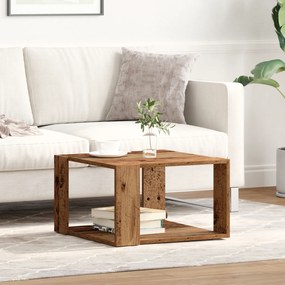 vidaXL Τραπέζι Καφέ Παλιό Ξύλο 51.5x51.5x30 εκ. Φτιαγμένο από Ξύλο