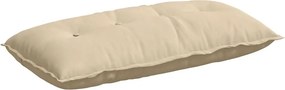 vidaXL Μαξιλάρι Πλάτης Κρεμ 100 x 50 cm Ύφασμα Μικροΐνας