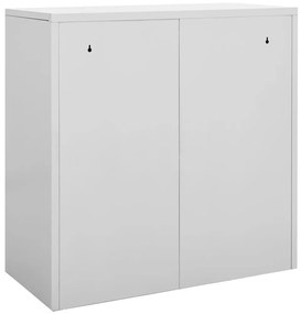 vidaXL Φοριαμός Ανοιχτό Γκρι 90 x 45 x 92,5 εκ. Ατσάλινος