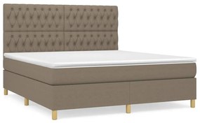 ΚΡΕΒΑΤΙ BOXSPRING ΜΕ ΣΤΡΩΜΑ TAUPE 180X200 ΕΚ. ΥΦΑΣΜΑΤΙΝΟ 3142597