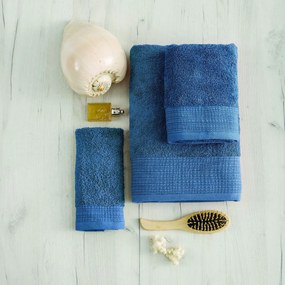 Πετσέτα Προσώπου (50x90) Sb Home Calvin 600gsm Μπλε