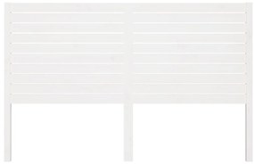 vidaXL Κεφαλάρι Κρεβατιού Λευκό 146 x 4 x 100 εκ. Μασίφ Ξύλο Πεύκου