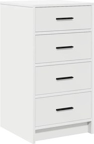 vidaXL Τραπέζι περιποίησης με συρτάρι 3 pcs Λευκό Επεξεργασμένο ξύλο