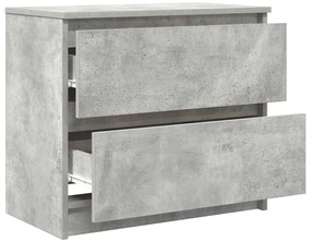 vidaXL Έπιπλο Τηλεόρασης Γκρι Σκυροδέματος 60x35x54 εκ. Επεξεργ. Ξύλο